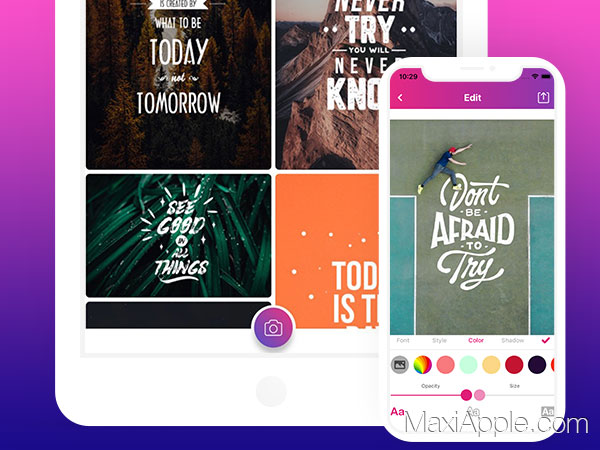 Add Text To Photos Pro Fonto iOS