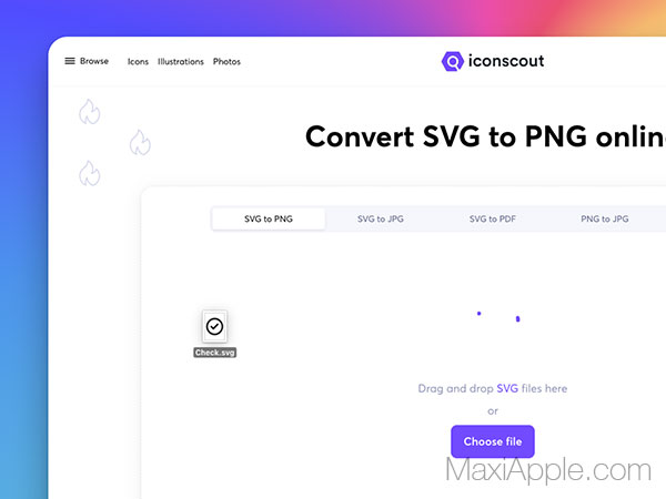 IconScout Converter Mac PC gratuit