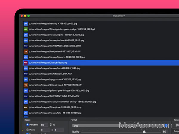 convertisseur d'images macos