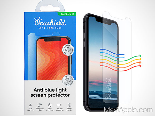 film protection antibacterien iphone ecran bleu