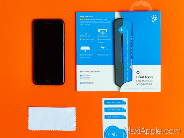film protection antibacterien iphone ecran bleu