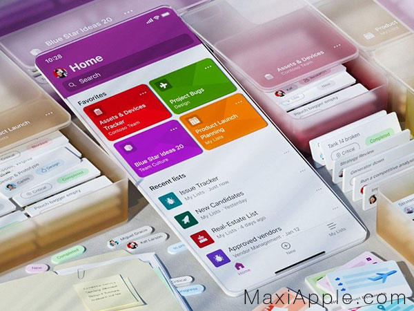 Microsoft Lists 365 iPhone