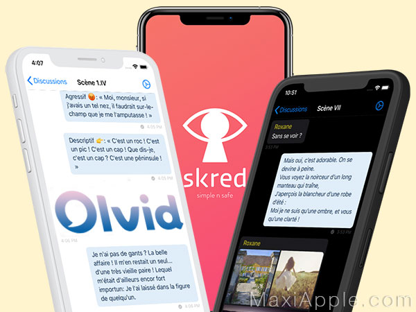 Olvid Skred messagerie iPhone securisee decentralisee