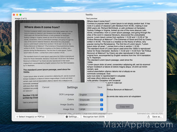 Textify Mac