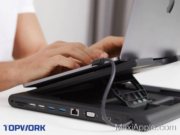 TopWork Support Mac PC Hub Multifonction