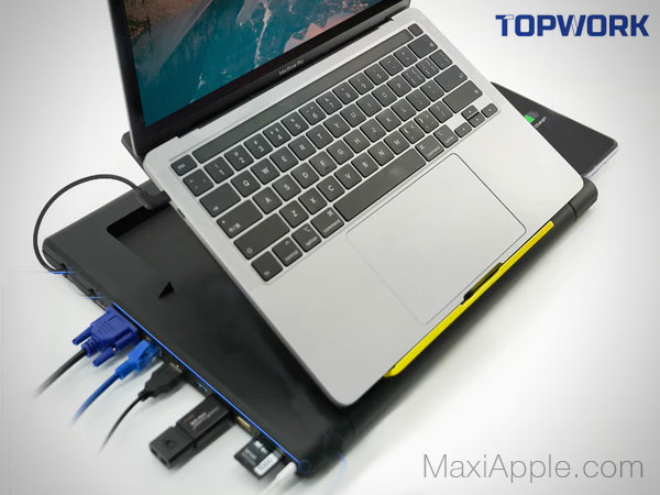 TopWork Support Mac PC Hub Multifonction