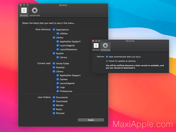 Access Menu Mac