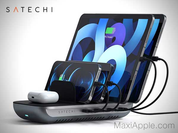 satechi dock5 station chargeur induction iphone ipad airpods 01 - Station Satechi Dock5, Recharger 2 iPhone, 2 iPad, 2 AirPods (video)
