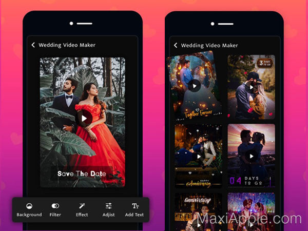 Wedding Video Maker Iphone Creez Des Videos De Mariage Gratuit Maxiapple Com