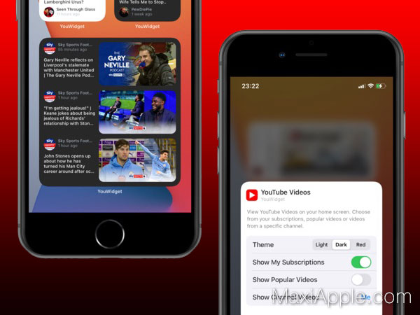 YouWidget iPhone