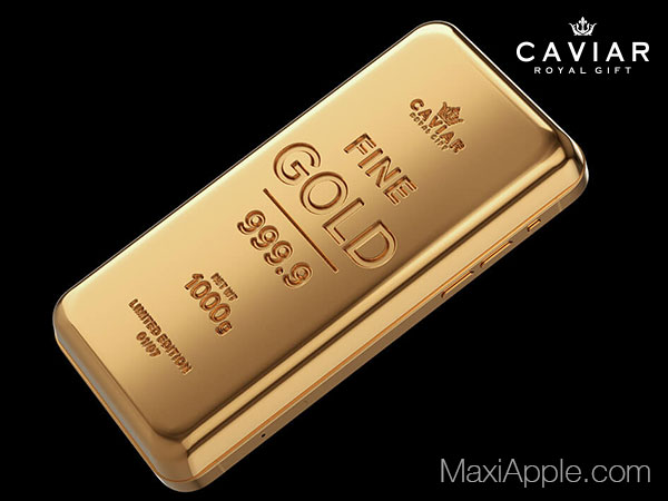 caviar goldphone iphone 12 pro lingot or en barre 24 carats 04 - Caviar GoldPhone, iPhone 12 Pro en Lingot d'OR de 1kg (video)
