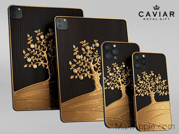 Caviar smartphone tablette apple or bois