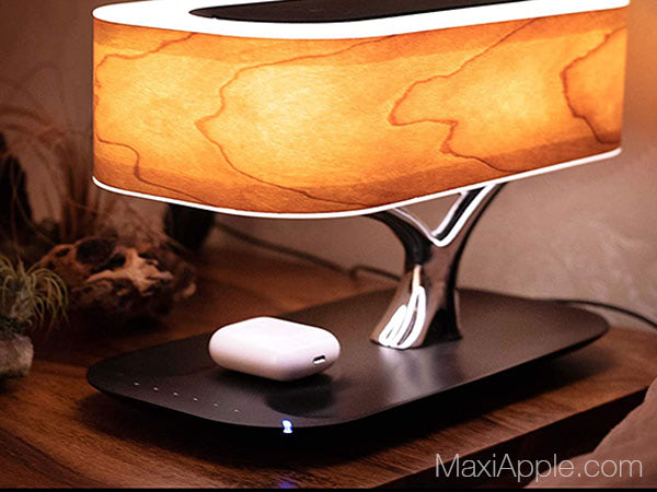 "Tree of Light" lamp musique chargement qi iphone