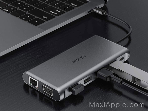 Hub Aukey USB-C 12-en-1