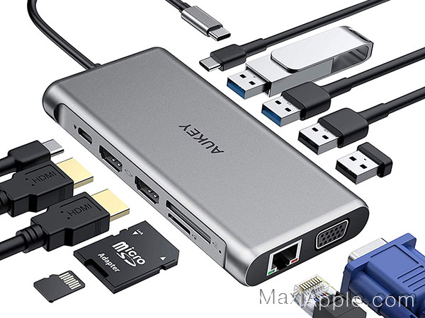 Hub Aukey USB-C 12-en-1