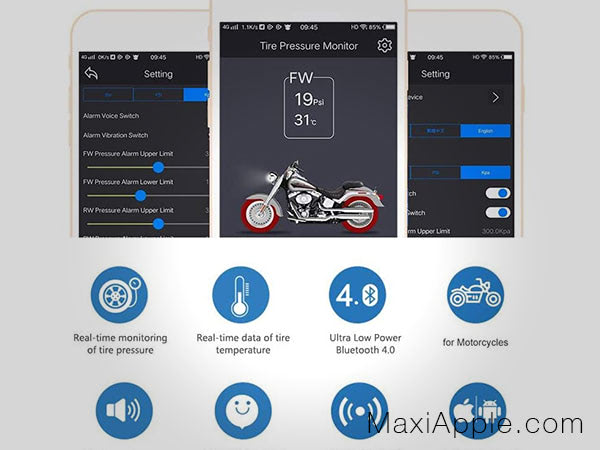 capteurs connectes pneus moto
