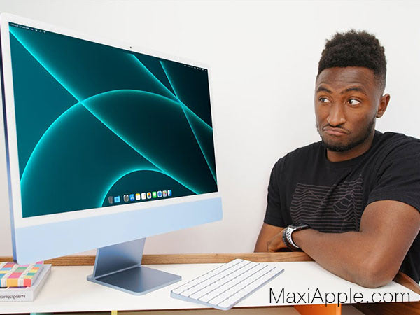 Nouveaux iMac M1 24' tests deballage