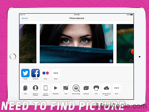 Reverse Image Search Eye Lens iOS