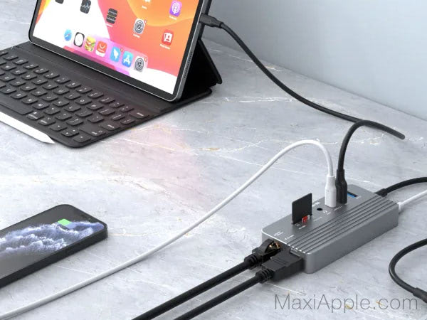 Boîtier SSD M2 NVMe + HUB USB-C 10-in-1