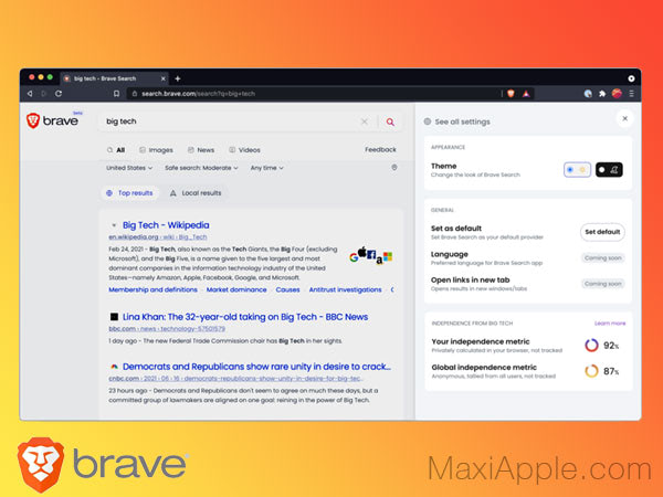 Brave Search Engine Mac PC iOS Android
