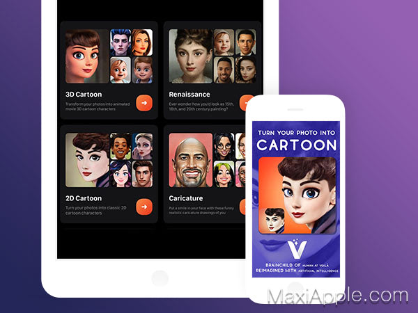 Voilà AI Artist Cartoon Photo iOS Android