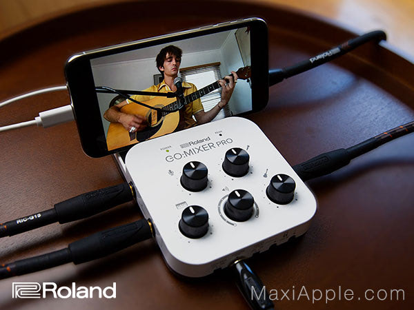 roland go mixer pro x iphone smartphone android console mixage 01 - Roland Go Mixer Pro-X iPhone, Mini Console de Mixage (video)