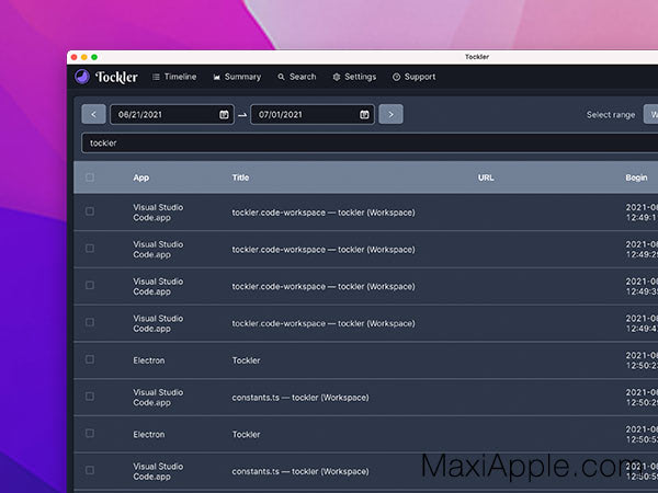Tockler Mac PC Windows