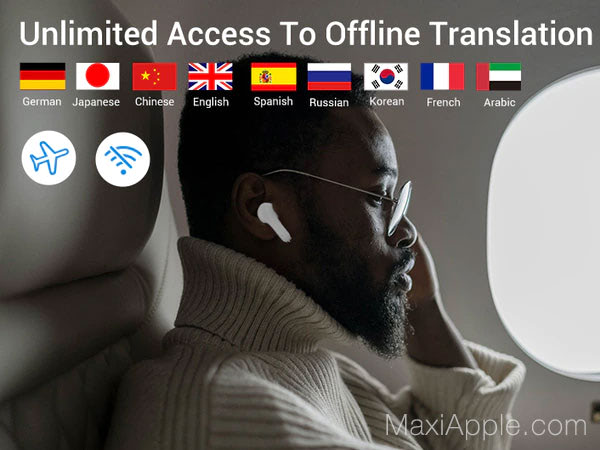 Wooask w06 Intra auriculaires iPhone Android Traduction sans internet