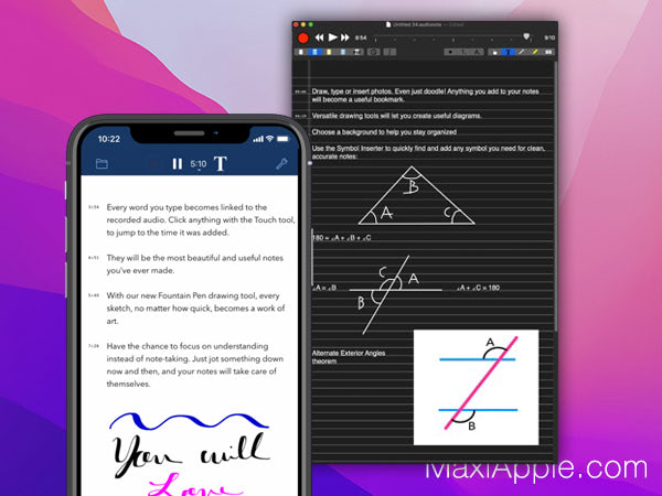 AudioNotes 2 Mac iOS