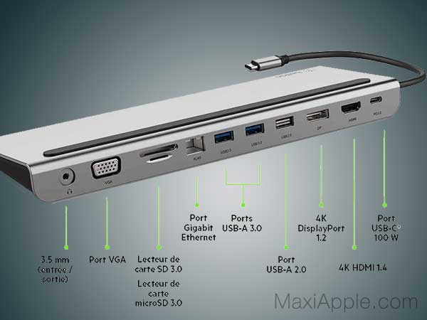 Belkin station d'accueil hub usb-c 11 ports