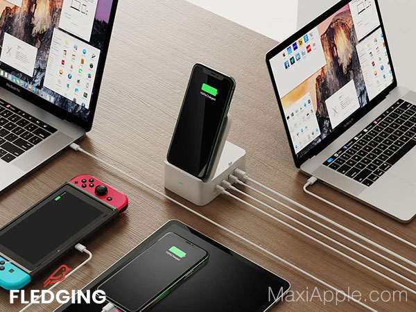 Fledging Spruce GaN Charger Dock Hub iOS Android