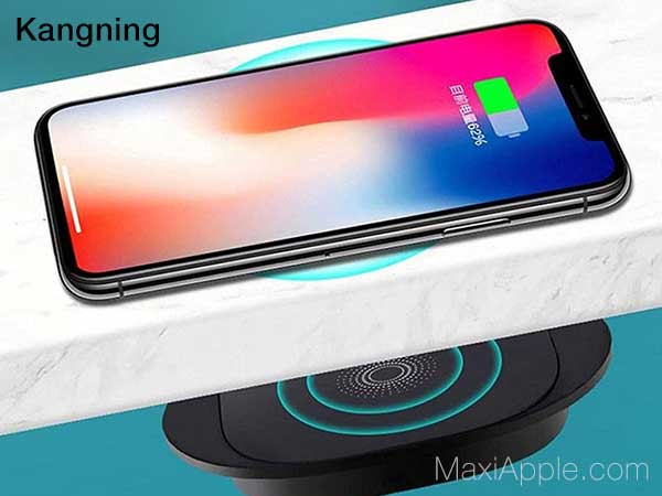 chargeur qi sans trou percer iphone ipad smartphone
