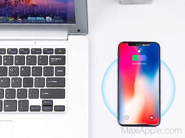 chargeur qi sans trou percer iphone ipad smartphone