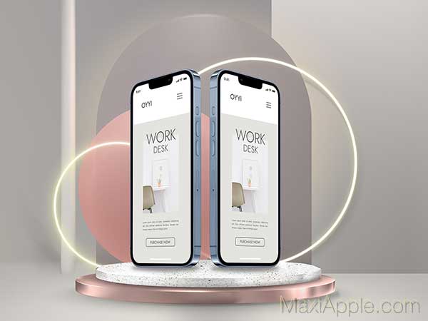 maquettes iphone 13 mini pro max gratuit