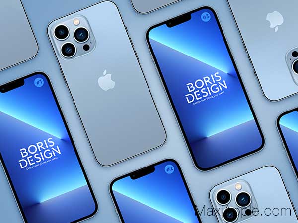maquettes iphone 13 mini pro max gratuit