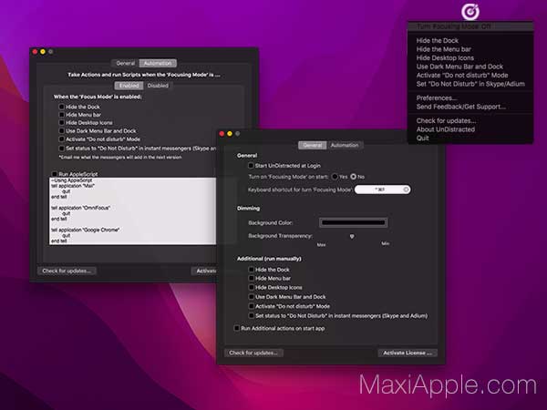 UnDistracted macOS