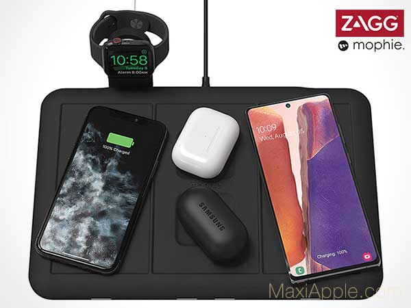 Tapis Chargeur sans Fil iPhone Smartphone Ecouteurs AirPods Pro