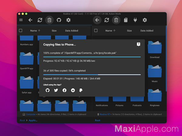 OpenMTP macOS