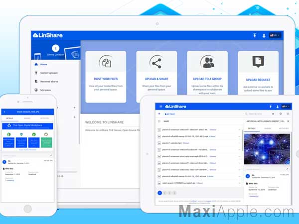 LinShare Mac PC iPhone Android