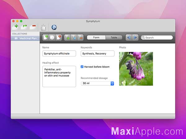 Symphytum macOS Windows