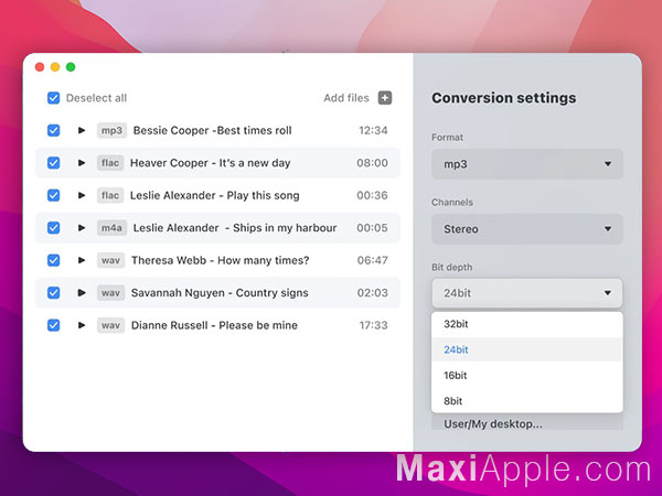Audio Converter macOS