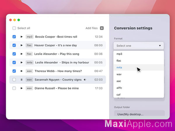 Audio Converter macOS
