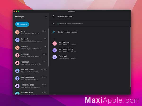 Messages Mac