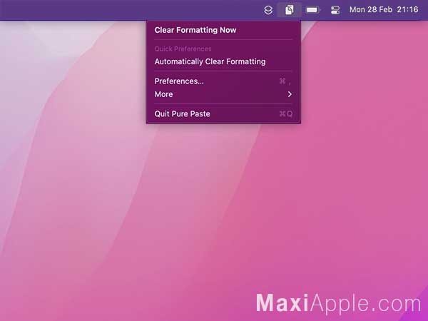 Pure Paste macOS