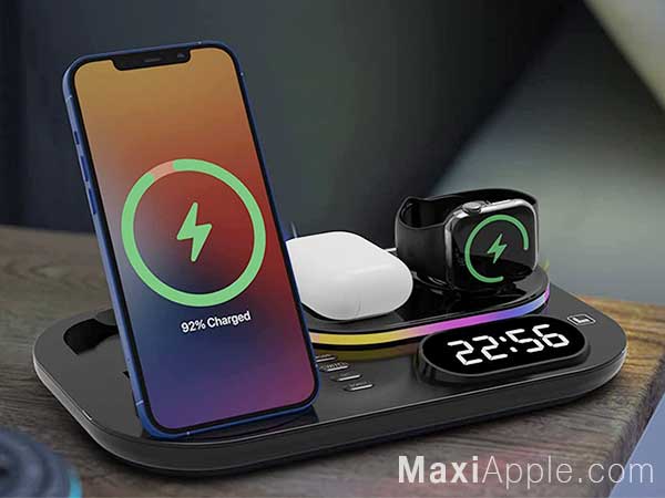 titok station horloge chargeur induction iphone airpods apple watch prix 01 - TiTok, Station de Charge Sans Fil iPhone, AirPods, Apple Watch