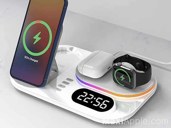 titok station horloge chargeur induction iphone airpods apple watch prix 05 - TiTok, Station de Charge Sans Fil iPhone, AirPods, Apple Watch