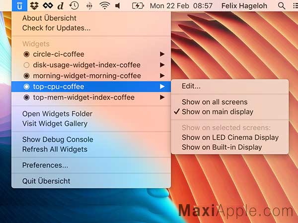 Ubersicht macOS
