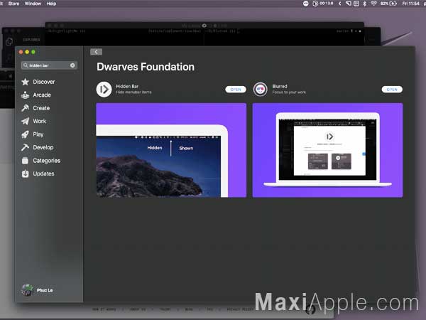 Blurred macOS