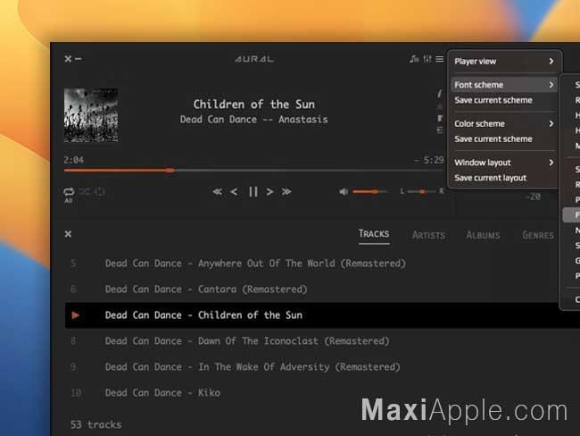 Aural Player macOS