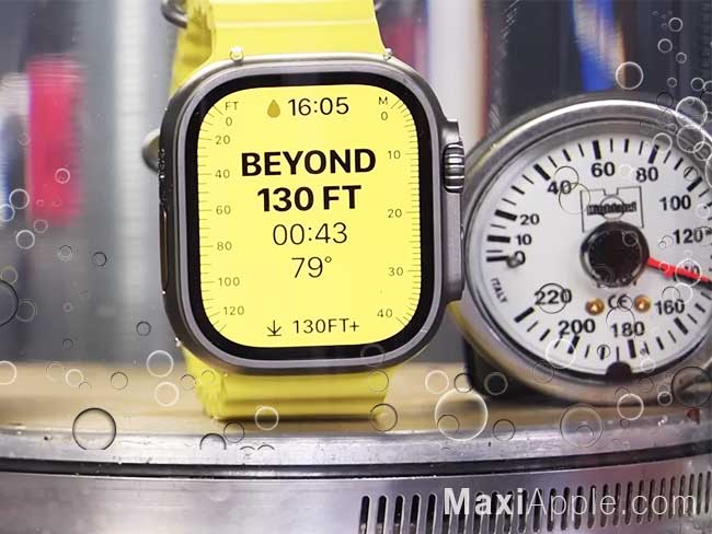Montre Apple Test Plongée
